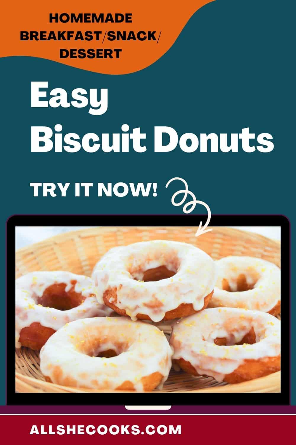 Easy Biscuit Donuts All She Cooks