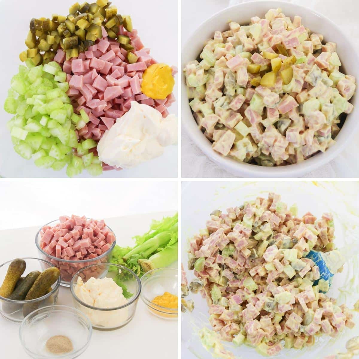 how to make old fashioned ham salad collage