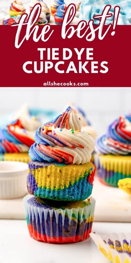 colored cupcakes