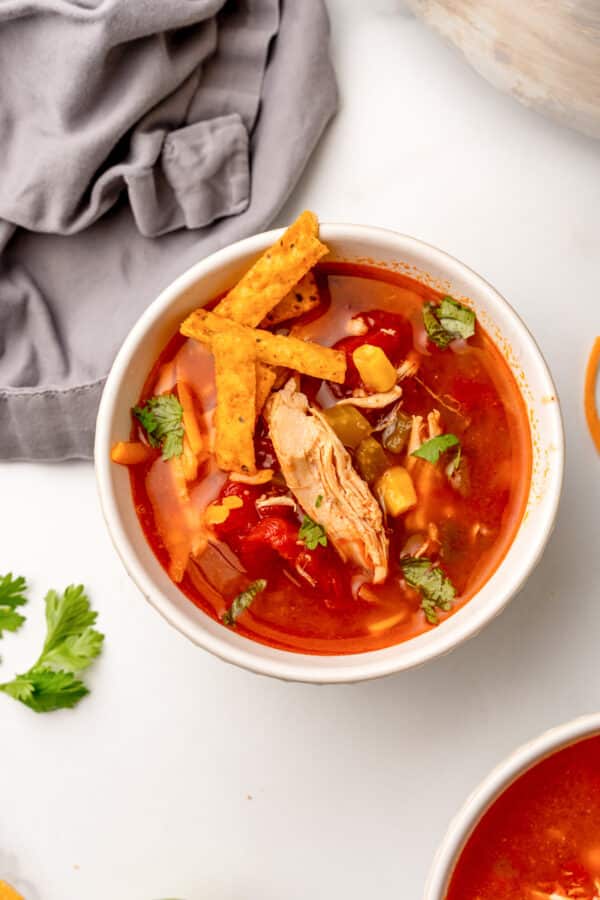 Chili's Southwest Chicken Soup (Copycat Recipe!) - All She Cooks