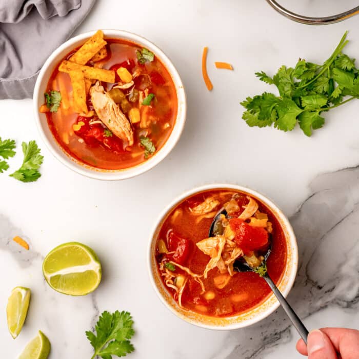 Chili's Southwest Chicken Soup (Copycat Recipe!) - All She Cooks