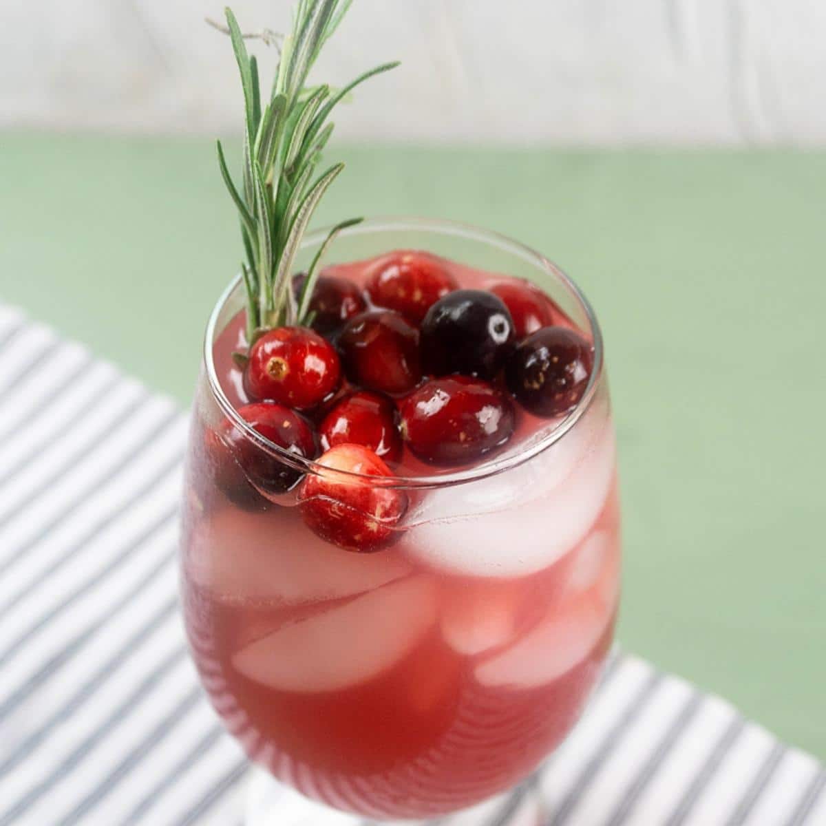 cranberry orange Christmas mocktail