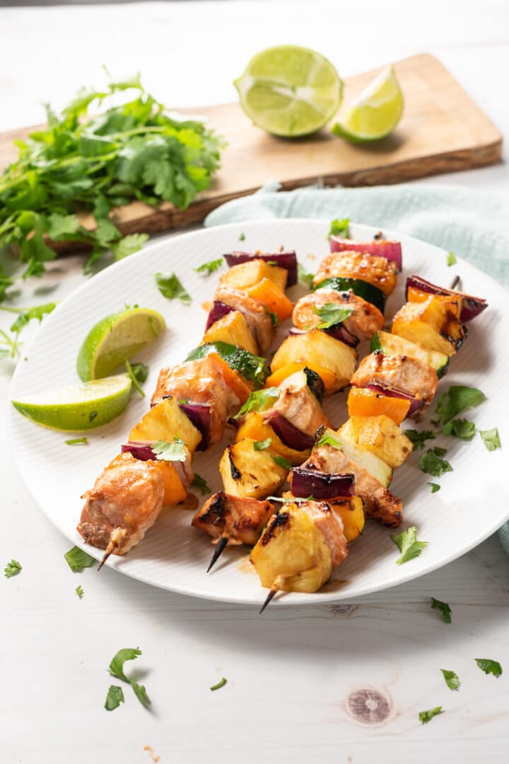 Easy Grilled Salmon Kebabs All She Cooks