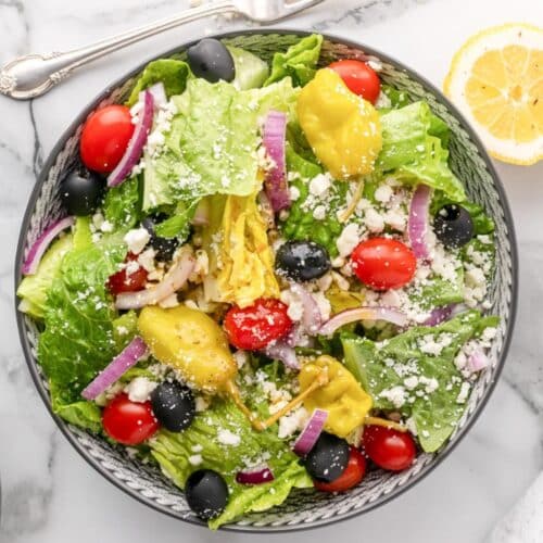 Panera Greek Salad - All She Cooks