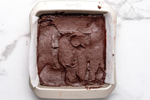 chocolate batter for banana pudding brownies
