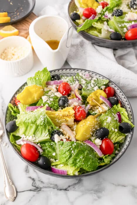 Panera Greek Salad - All She Cooks