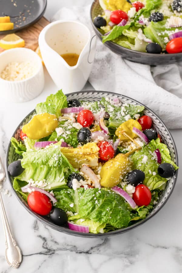 Panera Greek Salad All She Cooks