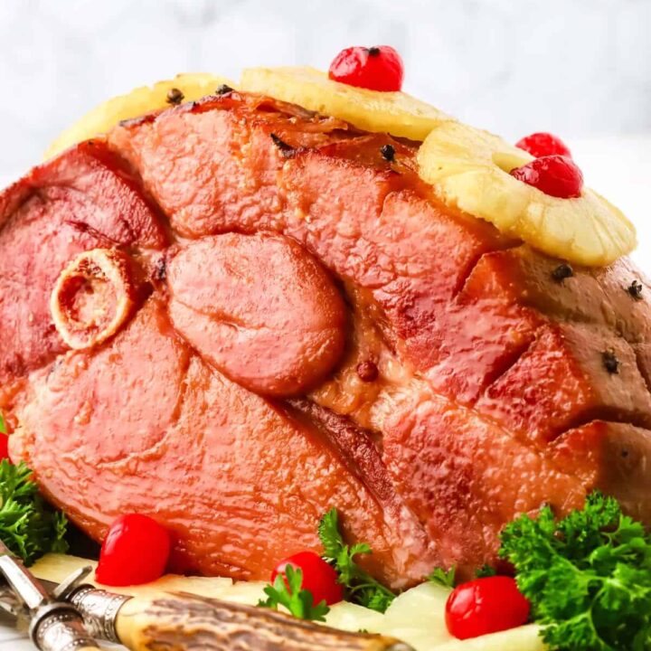 baked ham from grits and pinecones