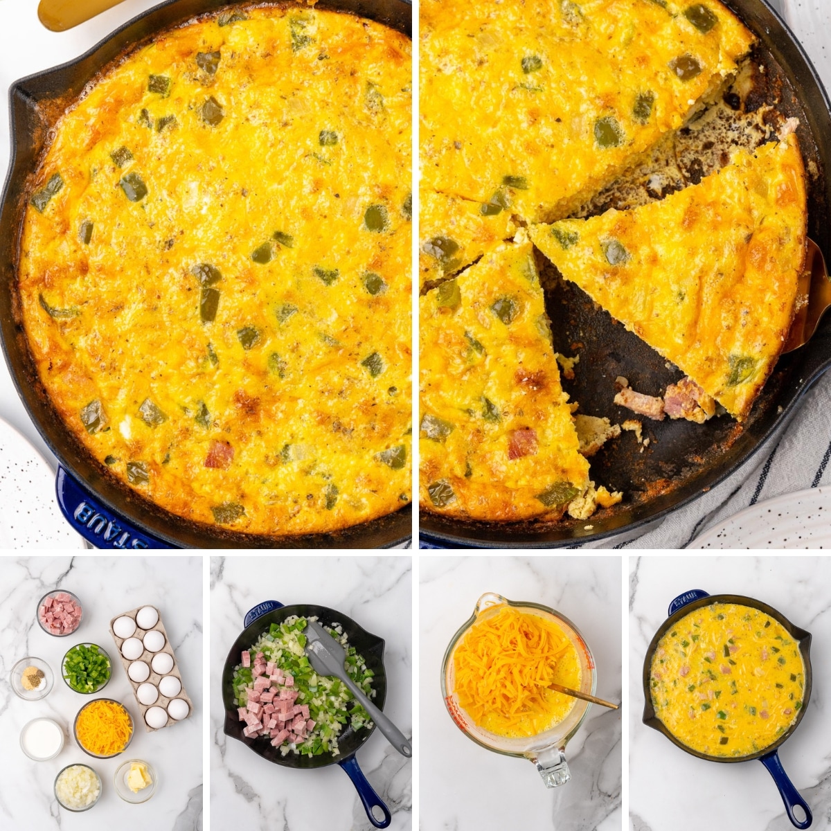 ham and cheese frittata