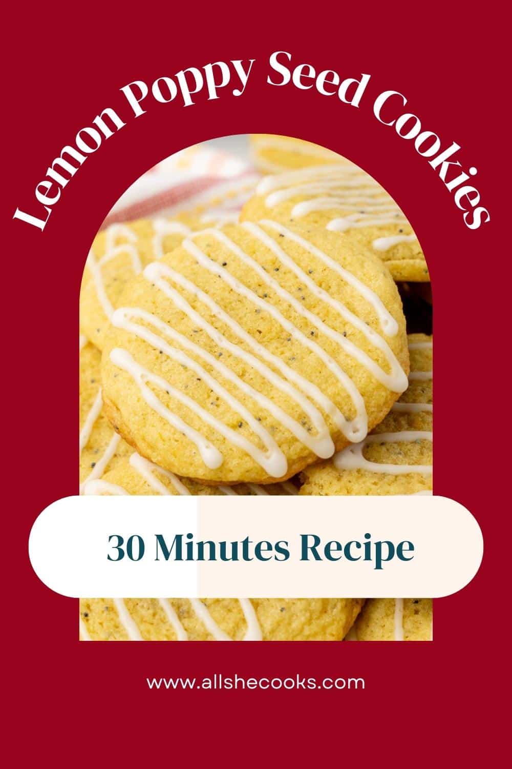 Lemon Poppy Seed Cookies All She Cooks