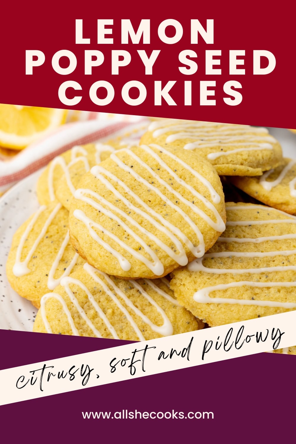 Lemon Poppy Seed Cookies All She Cooks