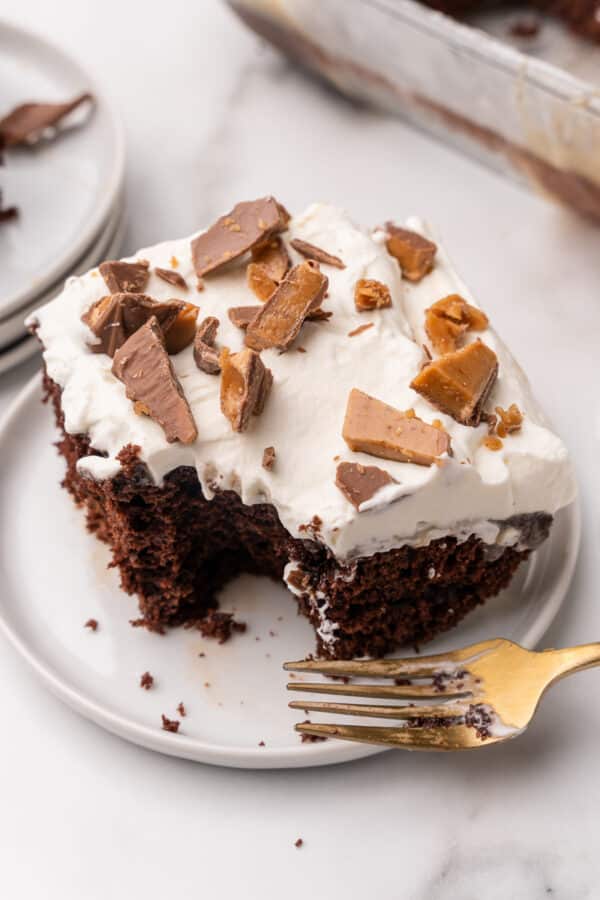 Heath Bar Cake - All She Cooks