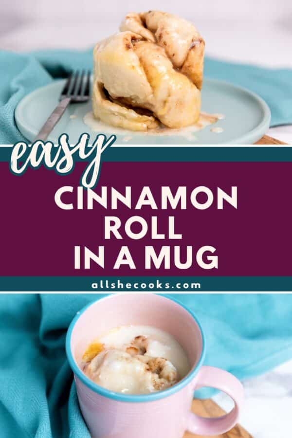 cinnamon roll mug cake