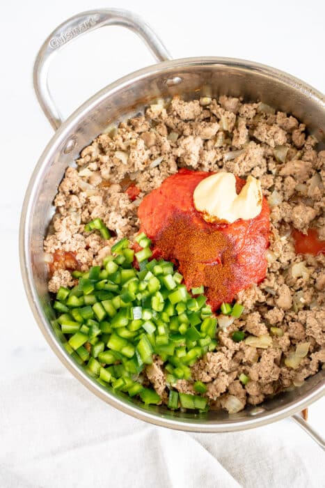 sloppy joe stuffed sweet potatoes