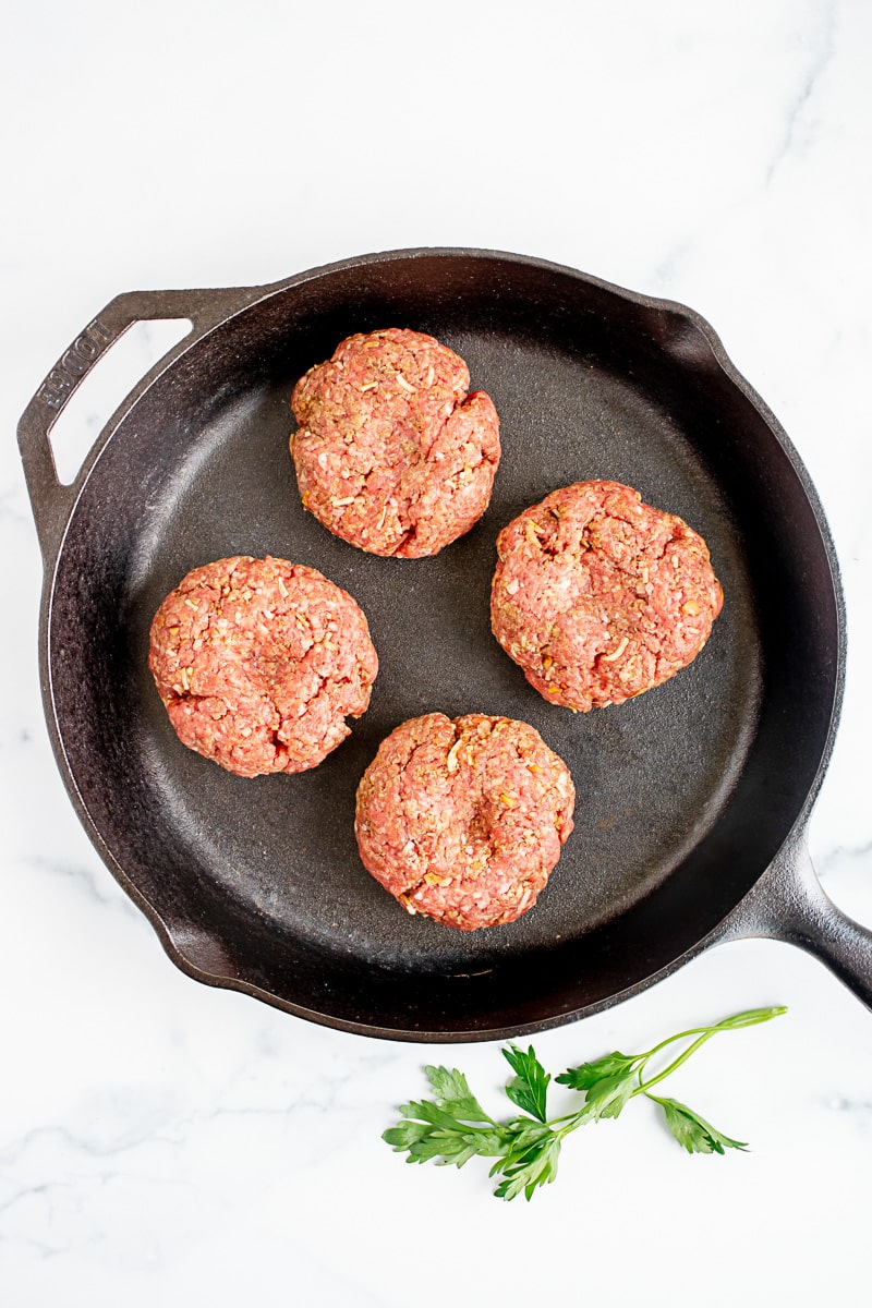 Hamburger Steaks with Mashed Potatoes - All She Cooks