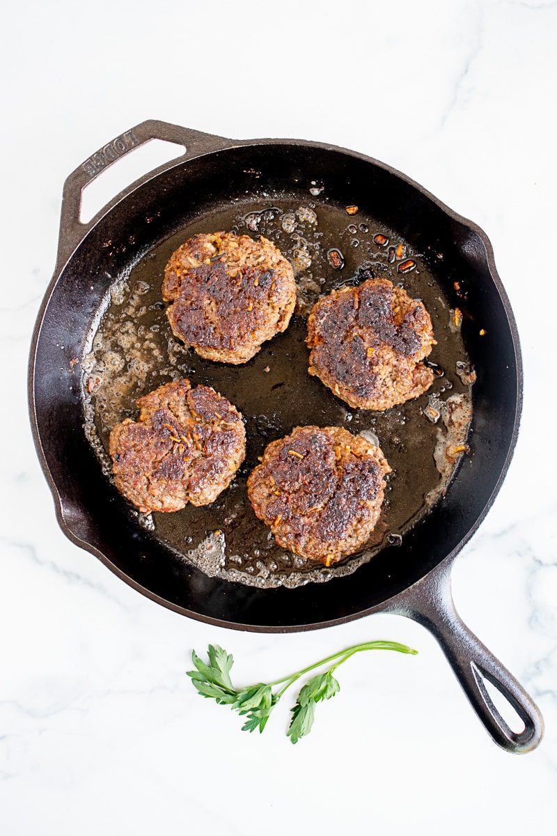Hamburger Steaks with Mashed Potatoes - All She Cooks