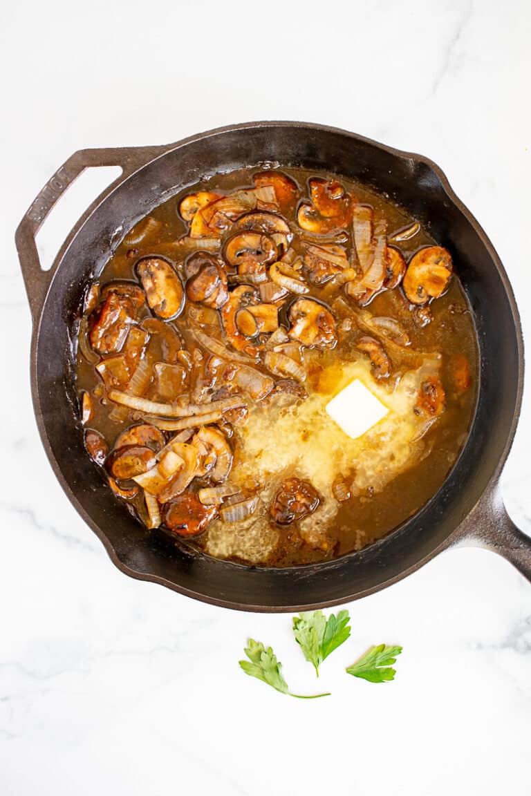 Hamburger Steaks with Mashed Potatoes - All She Cooks