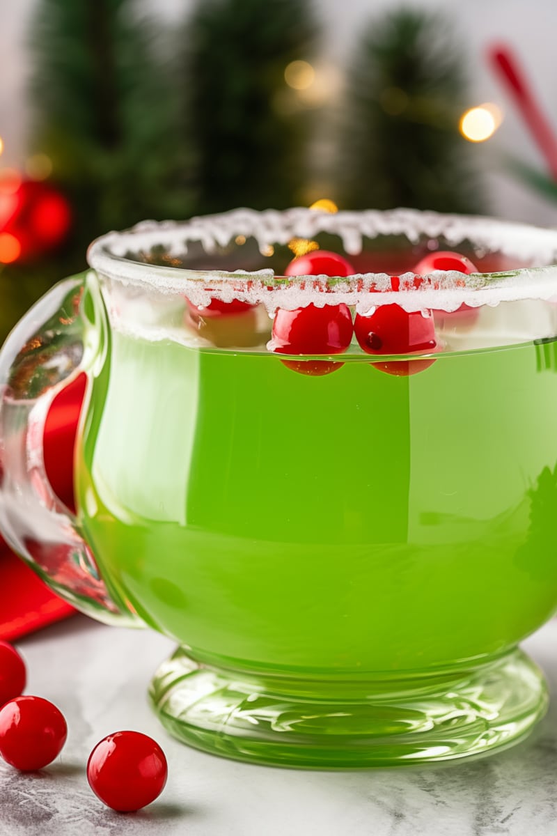 Grinch Punch - All She Cooks