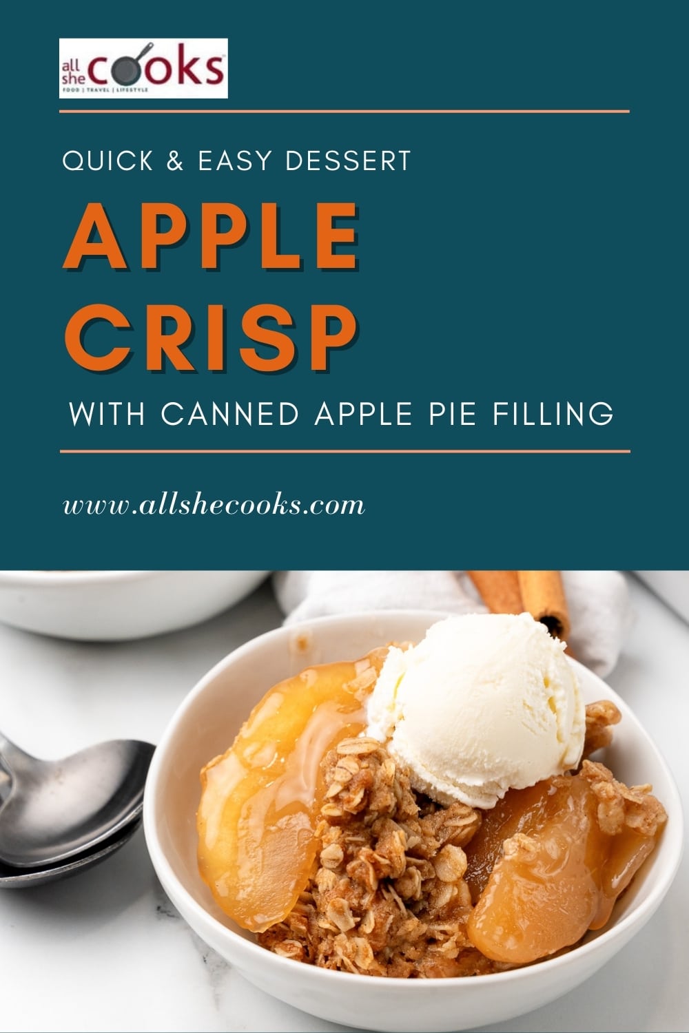 Apple Crisp with Canned Apple Pie Filling All She Cooks