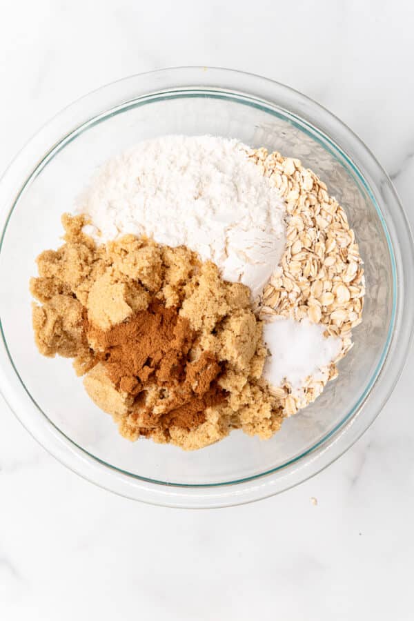 Apple Crisp with Canned Apple Pie Filling - All She Cooks