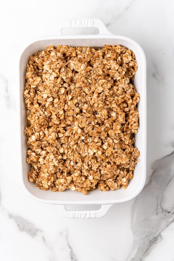 Apple Crisp with Canned Apple Pie Filling - All She Cooks
