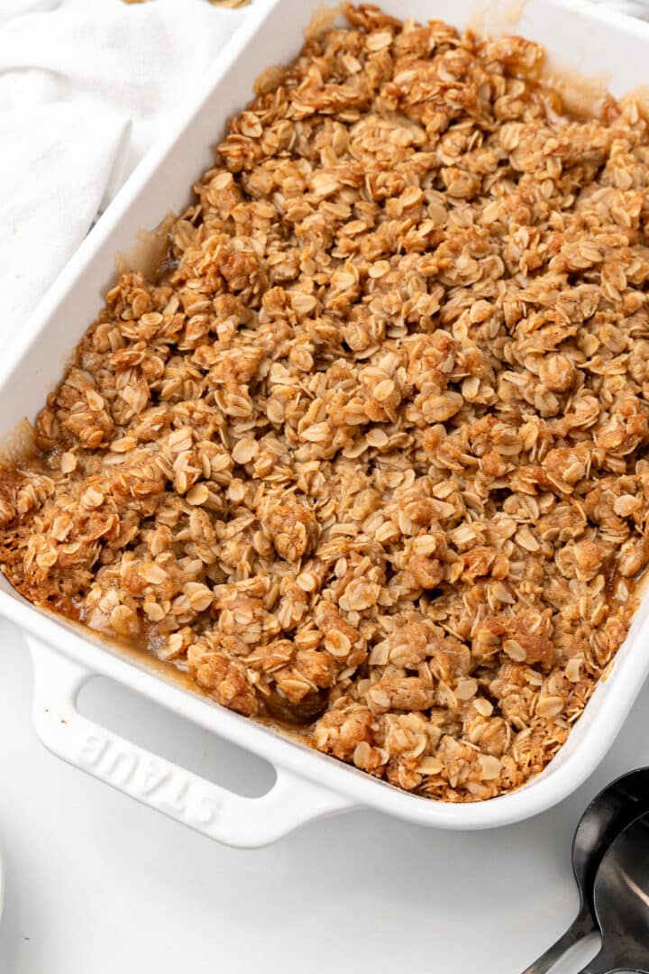 Apple Crisp with Canned Apple Pie Filling - All She Cooks