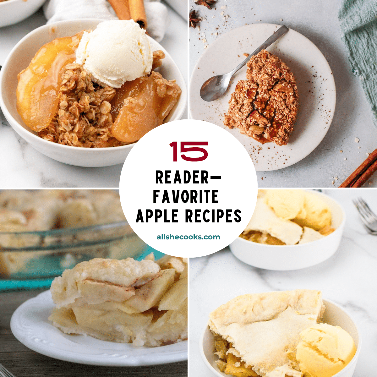 15 Reader-Favorite Apple Recipes collage featured image