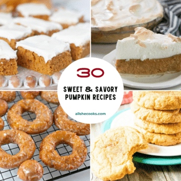 30 sweet and savory pumpkin recipes collage
