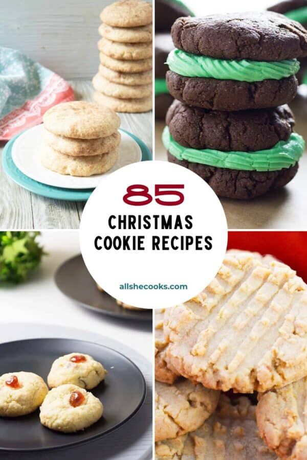 85 Christmas Cookie Recipes Pinterest pin