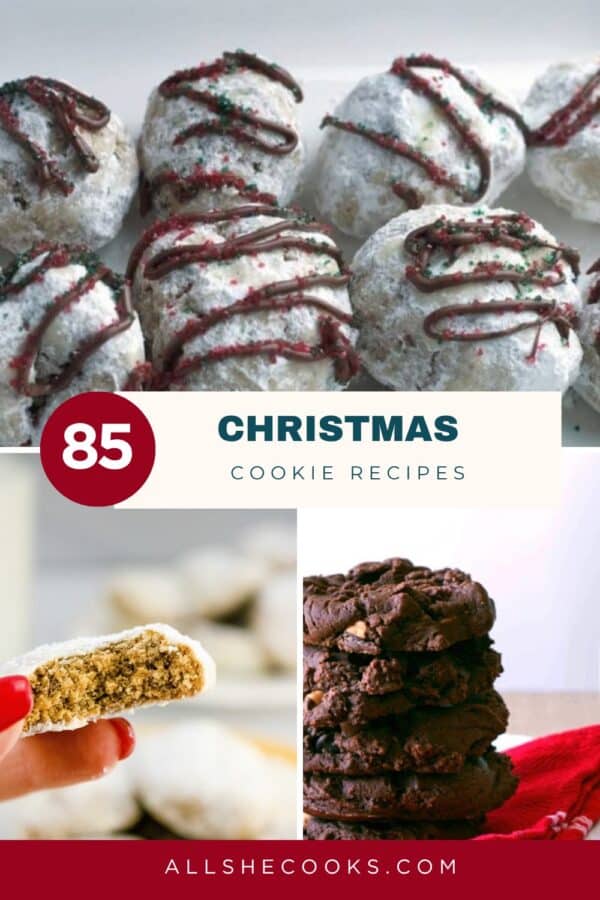 85 Christmas Cookie Recipes Pinterest pin