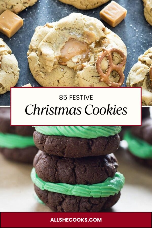85 Christmas Cookie Recipes Pinterest pin