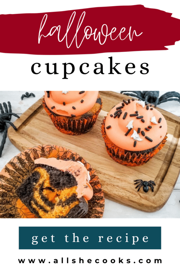 Crazy-Easy Halloween Cupcakes Pinterest pin