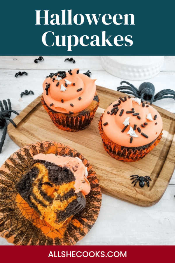 Crazy-Easy Halloween Cupcakes Pinterest pin