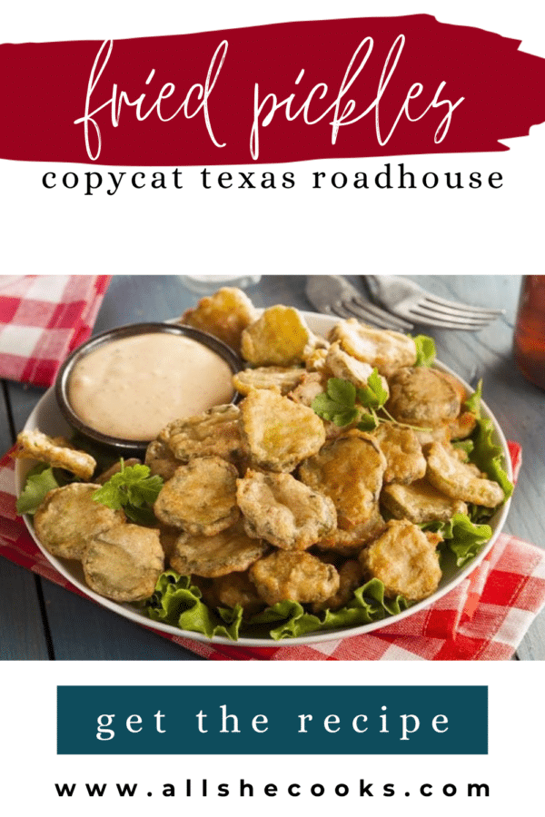 Copycat Texas Roadhouse Fried Pickles Pinterest pin 1