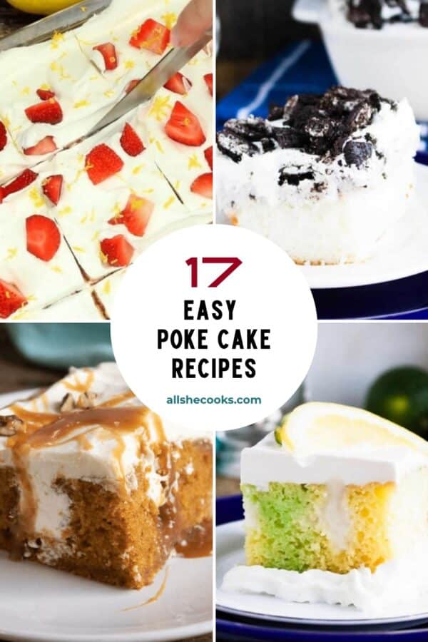 17 Easy Poke Cake Recipes Pinterest pin