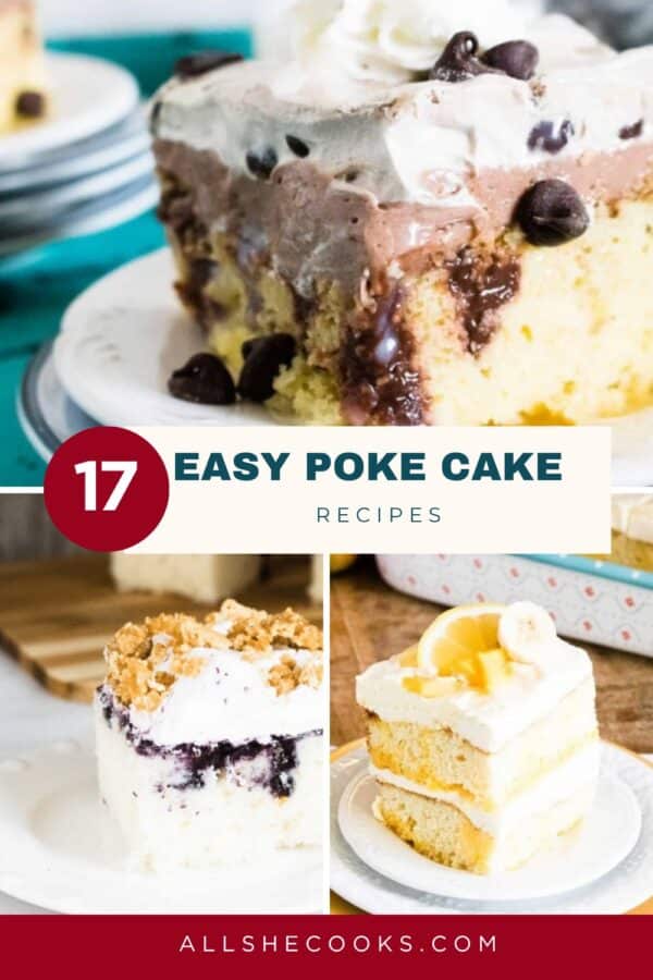 17 Easy Poke Cake Recipes Pinterest pin