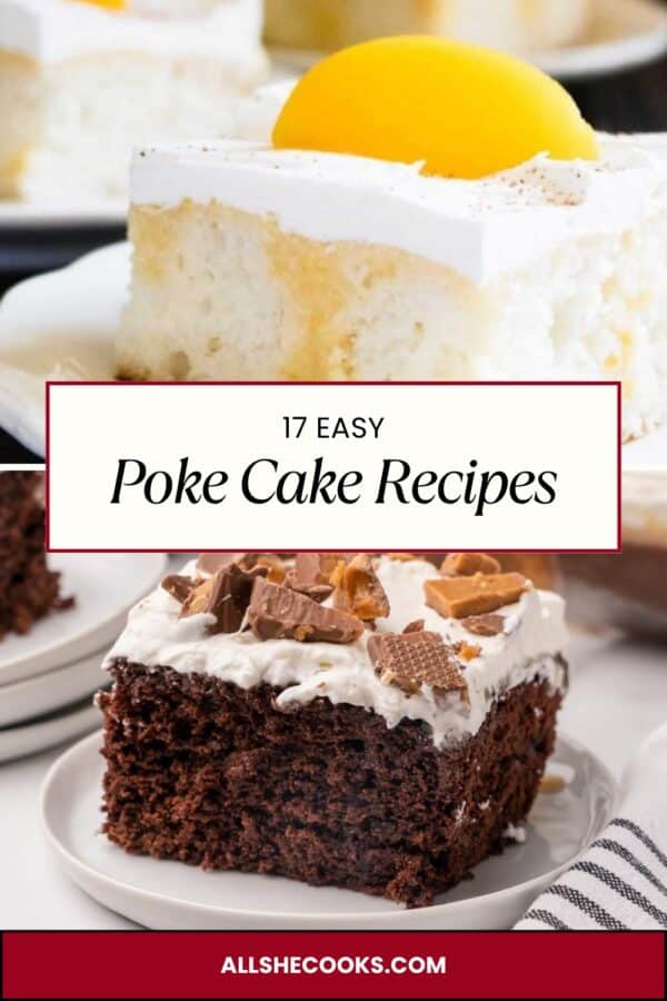 17 Easy Poke Cake Recipes Pinterest pin